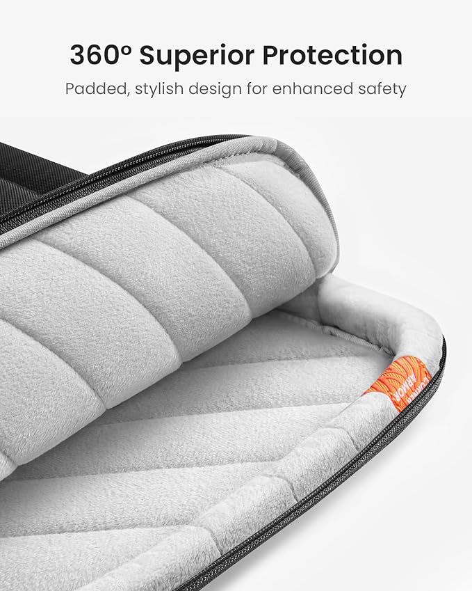 tomtoc 360 Protective Laptop Carrying Case for 13-inch New MacBook Air M5/A3449(2026), M4/A3240, M3/A3113, M2/A2681 M1/A2337, 13“ MacBook Neo/Pro, iPad Pro M5 & iPad Air M4, Water-Resistant Laptop Bag
