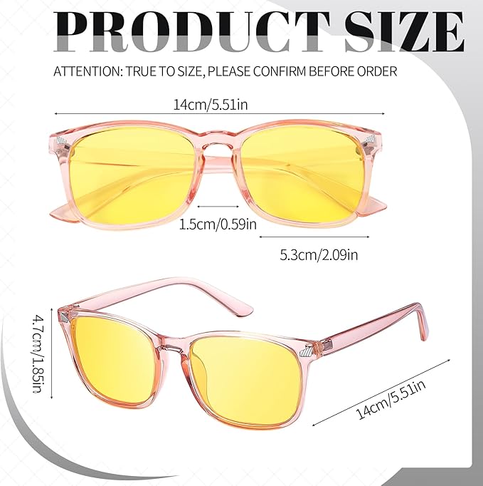 Polarized Sunglasses for Women Men, Night Driving Glasses Anti Glare Yellow Lens UV 400 for Day Night Use