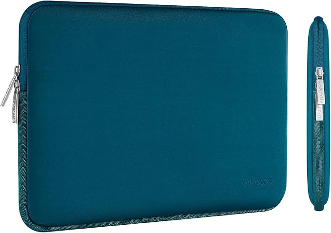 MOSISO Laptop Case 16 inch, 15-15.6 inch Laptop Sleeve Bag Compatible with MacBook Pro 16 M5 M4 M3 M2 M1, HP Acer Dell Lenovo ASUS Notebook, Neoprene Computer Sleeve Bag with Small Case, Deep Teal