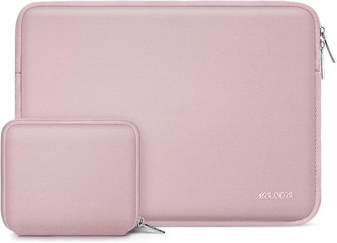 MOSISO Laptop Case 13 inch, 13 inch Laptop Sleeve Bag Compatible with MacBook Air M5 M4 M3 M2 M1 2026-2018 / Neo/Pro M2 M1 2026-2016, Neoprene Computer Sleeve Bag with Small Case, Baby Pink