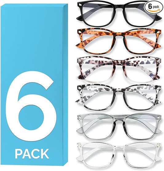 MIGSIR Blue Light Blocking Glasses for Computer Gaming, Fashion Fake Helps Reduce Screen Fatigue Eyeglasses for Women Men