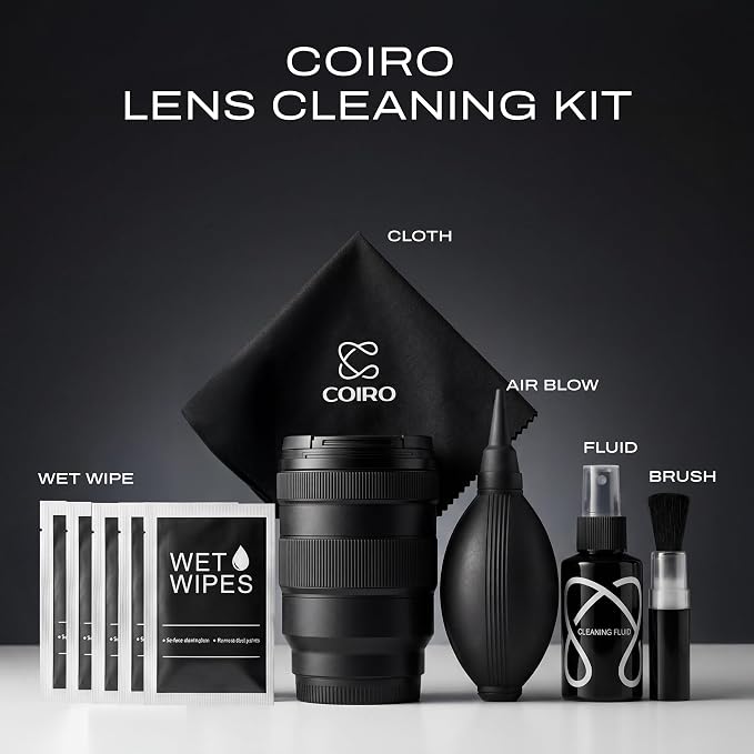 ?? Coiro Camera Lens Cleaning Kit ?€? Camera Air Blower, Lens Cleaner Spray 100ml, Soft Brush, Wet Wipes & Cloth ?€? DSLR Mirrorless Camera Cleaner - Image 2