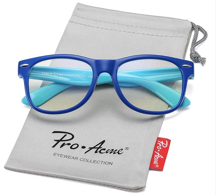 Pro Acme Blue Light Blocking Glasses for Kids - Boys & Girls Unbreakable Frame (3-12 Years)