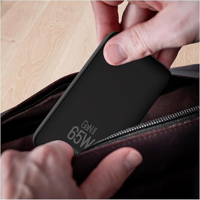 65W GaN USB C Ultra Slim Charger Block, 2-Port Compact Foldable Fast Charger Power Adapter for iPhone 17/16/15 Series, Galaxy S25/S24, Pixel 10/9, MacBook Pro/Air, iPad Pro （2026 New）