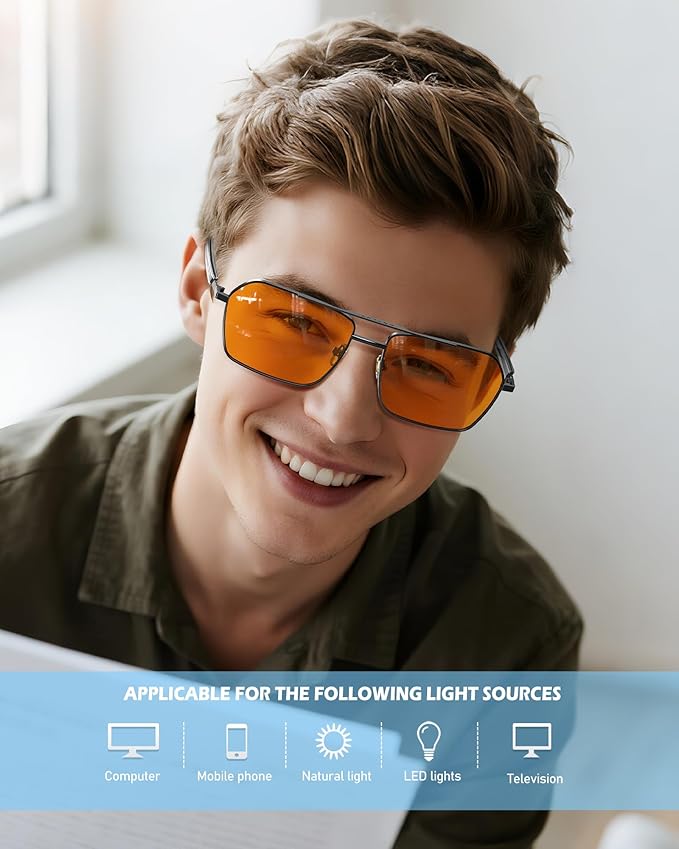 ANYLUV Blue Light Glasses Men/Women, Blue Light Blocking Glasses, Computer Screen Blocker Eyes Protection Glasses