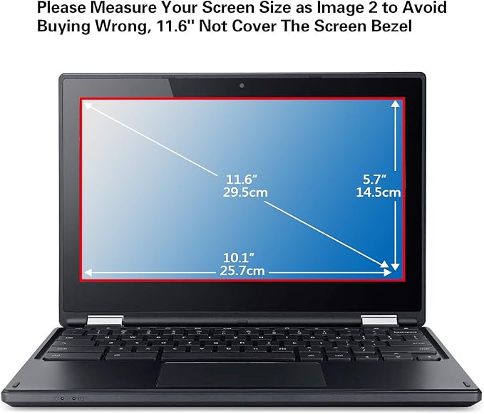 2 Pack 11.6 Inch Blue Light Screen Protector, Eye Protection Anti Blue Light & Glare Filter Film for 11.6" with 16:9 Aspect Ratio Laptop