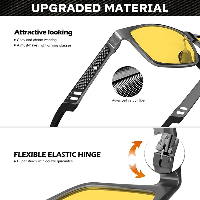 ANYLUV Blue Light Blocking Glasses Men Computer Gaming Glasses Lightweight Al-Mg Metal Anti Eyestrain Eye Protection