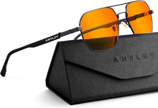 ANYLUV Blue Light Glasses for Woman/Men, Blue Light Blocking Glasses Women Computer Gaming Glasses for Eye Protection