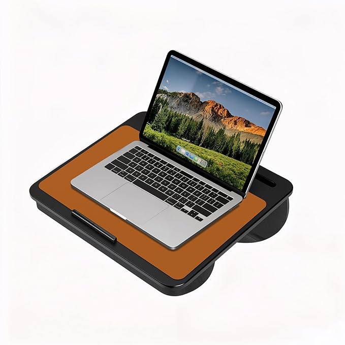 Jotsome Leather Desk Pad Mat, Non-Slip Desk Blotter Pad - Desk Protector for Office, Home, Lap Desk, Laptop, and Desktop (Tan, 17" x 12")