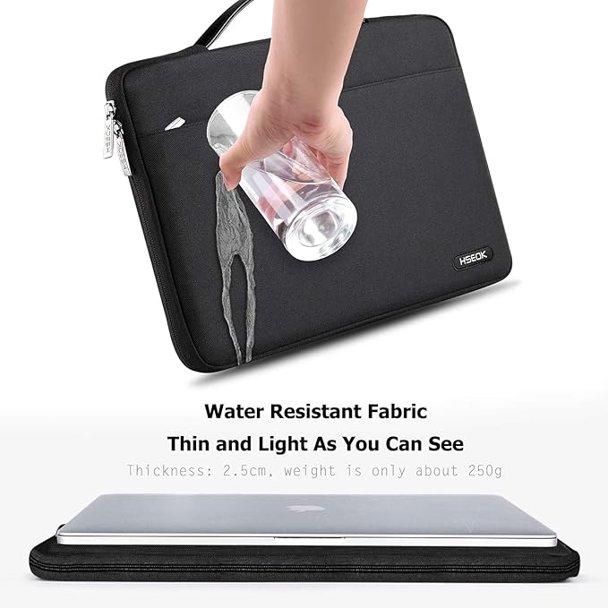 Hseok Laptop Sleeve 13-14 Inch Case Briefcase Compatible with MacBook Neo Pro 14 M5/M4/M3/M2/M1, All Models 13.3 Mac Air/Pro, XPS 13 14, Most Popular 13"-14" Notebooks,B01K01