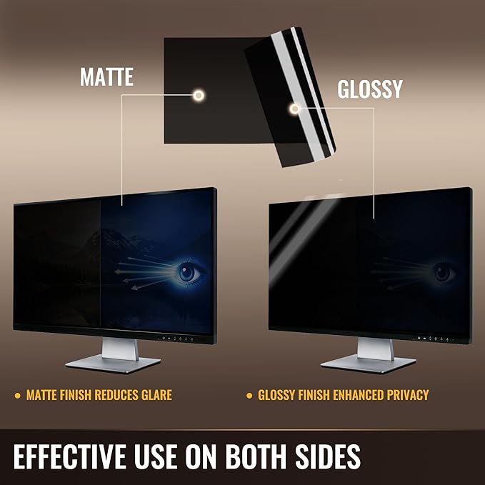 18.5 Inch Privacy Screen for Monitor with 16:9 Widescreen Monitor Blue Light Screen Protector - Anti-Glare - Anti-Scratch Protector Film for Data Confidentiality Privacy Shield [2 Pack]
