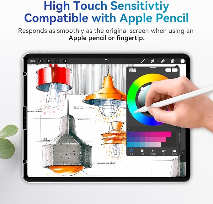 Magnetic Privacy Screen Protector Compatible with iPad Air 11 Inch (2024-2026, M2/M3/M4), Removable Anti Blue Light Glare Spy Filter, High Sensitive Bubble-Free Black Security Private Shield