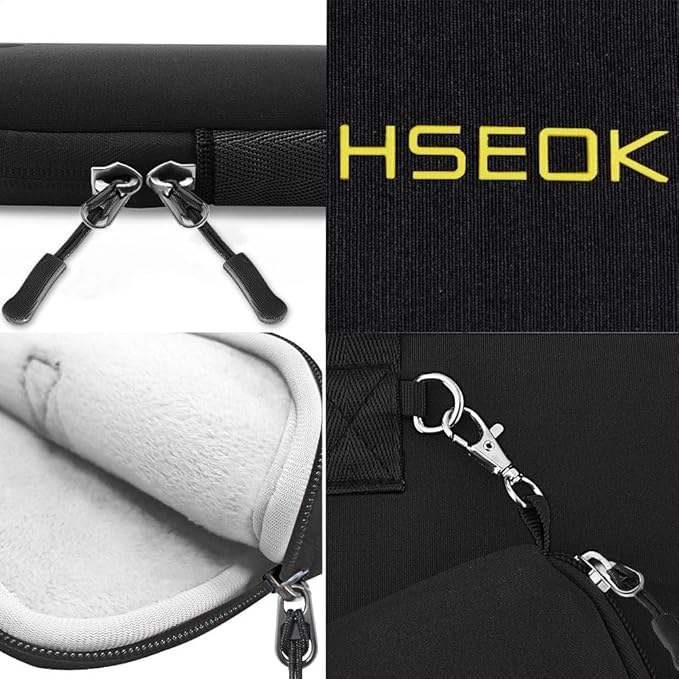 Hseok Laptop Sleeve 14 inch Case with Small Case, Compatible with MacBook Neo 14, MacBook Pro 14 M5/M4/M3/M2/M1, XPS 14 and Most 14 inch Notebooks, Neoprene Computer Handbag,B01K01