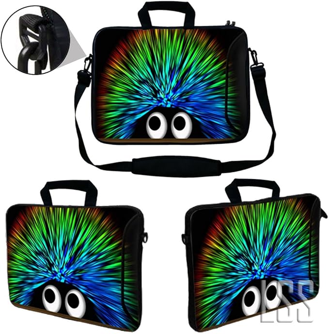 LSS 13.3 inch Laptop Sleeve Bag Notebook with Extra Side Pocket, Soft Carrying Handle & Removable Shoulder Strap for 12" 12.1" 13" 13.3" Apple MacBook Air, GW, Acer, Aspire Asus, Dell, HP, Sony,