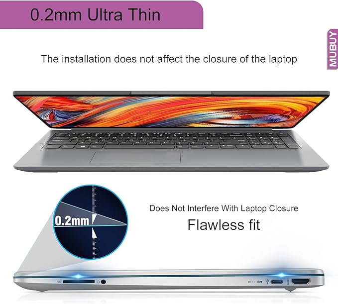 14" Laptop Screen Protector Tempered Glass for HP/Dell/Sony/Samsung/Lenovo/Acer/MSI/LG/Razer Blade 14 Inch Aspect Ratio 16:9 Laptop , 9H Hardness, Anti-fall, Fingerprint Resistant, Bubble Free(309 x 174mm/ W x H)