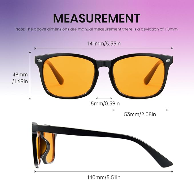 Cyxus Blue Light Glasses Men Women Reduce Eye Strain UV Blocking for Office Work Computer Screen 8082