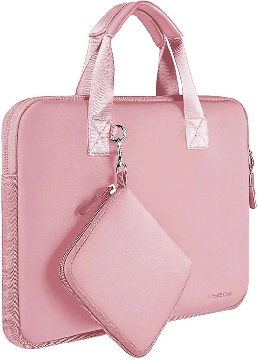 Hseok Laptop Sleeve 15.6-16 inch Case with Small Pouch, Neoprene Computer Bag Compatible with MacBook Neo/Pro 16" M5/M4/M3/M2/M1, MacBook Air 15 M5, XPS 16 and Most 15.6-16 inch Notebooks, P02K01