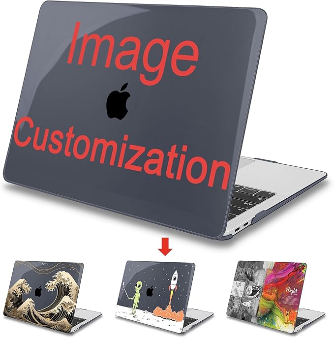 Mektron Custom Personalized Photo for MacBook Air 13 inch Case 2021-2018 Release A2337 M1 A2179 A1932, Plastic Hard Shell Cover for MacBook Air 13 inch Retina Fits Touch ID