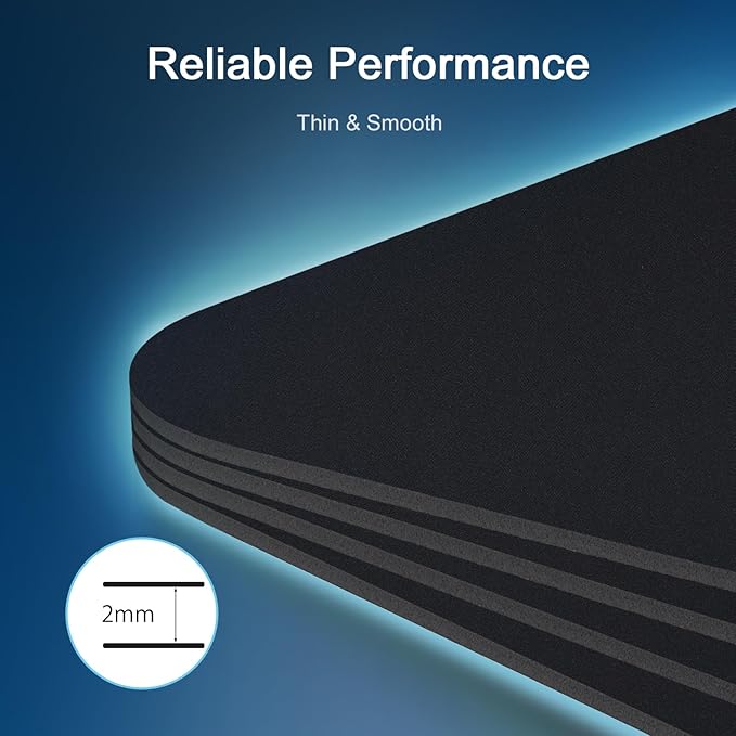 Senetem XXXL Large Mouse Pad, Ultra-Smooth Gaming Mousepad, Non-Slip Rubber Base, Washable Surface Fits Wired & Wireless Mouse – Oversized Big & Long Keyboard Computer Black Mat for Desk, 35.4x15.7 in