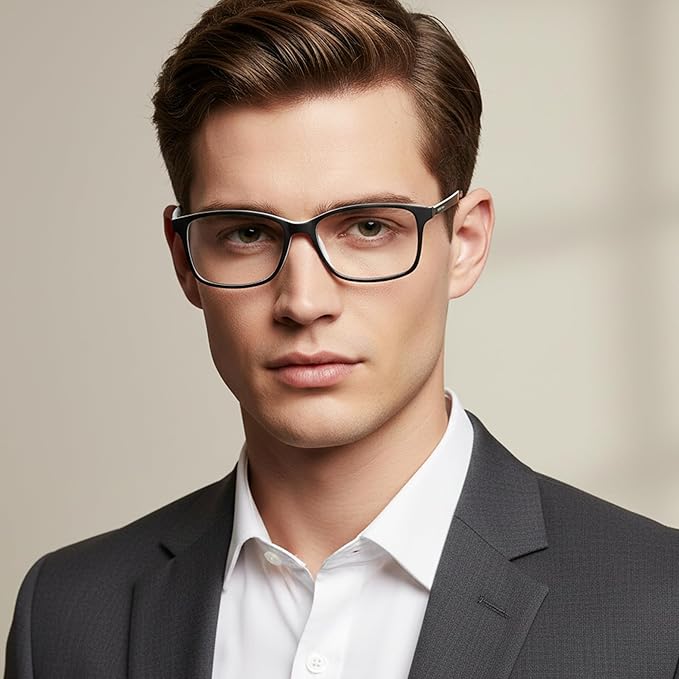 Prospek Blue Light Glasses Reading for Men and Women, For Computer Use, Blue Light Protection, Clear Lens 0 to +3.0 Diopters