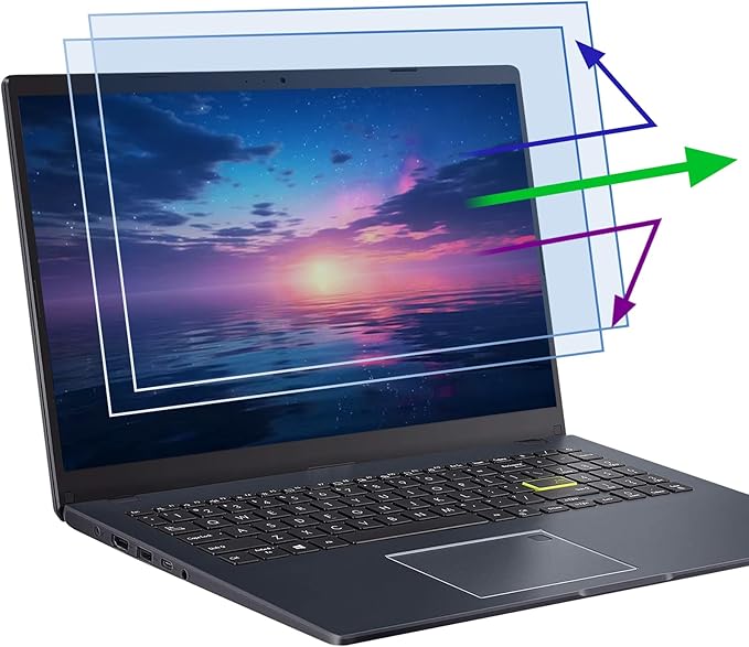 2 Pack 16 Inch 16:10 Anti Blue Light Laptop Screen Protector, Reduce Eye Strain Anti Glare Screen Protector for 16’’ with 1920x1200 Resolution Laptops, Not for 16.1''