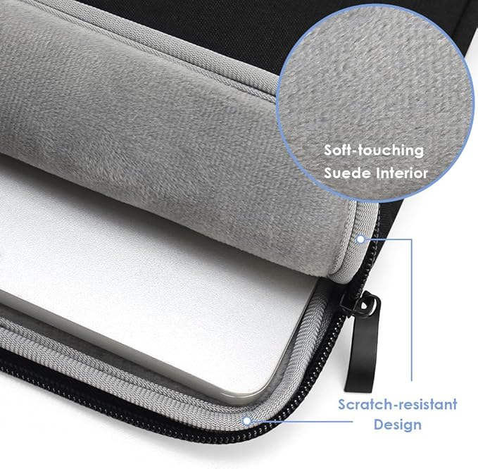 ProElife 13-Inch Laptop Sleeve Case for 2026-2022 MacBook Air 13.6 inch M5 M4 M3 M2 & MacBook Neo 13'' A18 Pro, Pro 13'' M2 Chip Accessory Water-resistant Bag Traveling Carry Cover Case