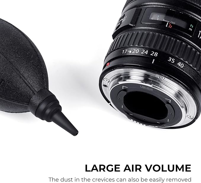 K&F CONCEPT Soft Tip Air Blower, Lens Blower for Digital, DSLR, SLR Cameras, Camera Lenses, Sensitive Electronics and Keyboards Telescope Filters, Rubber Bulb Air Pump Dust Blower - Image 2