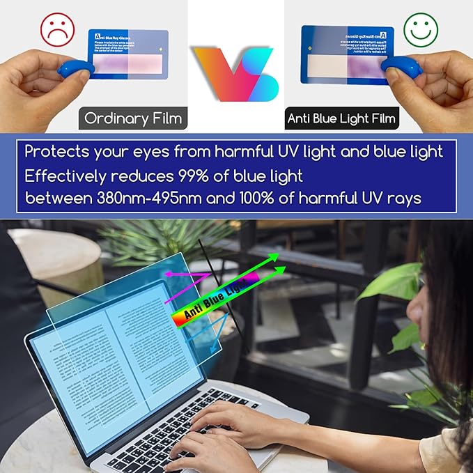 KEANBOLL 2 Pack Blocking Blue Light Screen Protector for 2026 New ASUS ZenBook S 14 Laptop (UX5406), Anti Blue Light Anti Glare and Anti Fingerprint (Matte) Shield