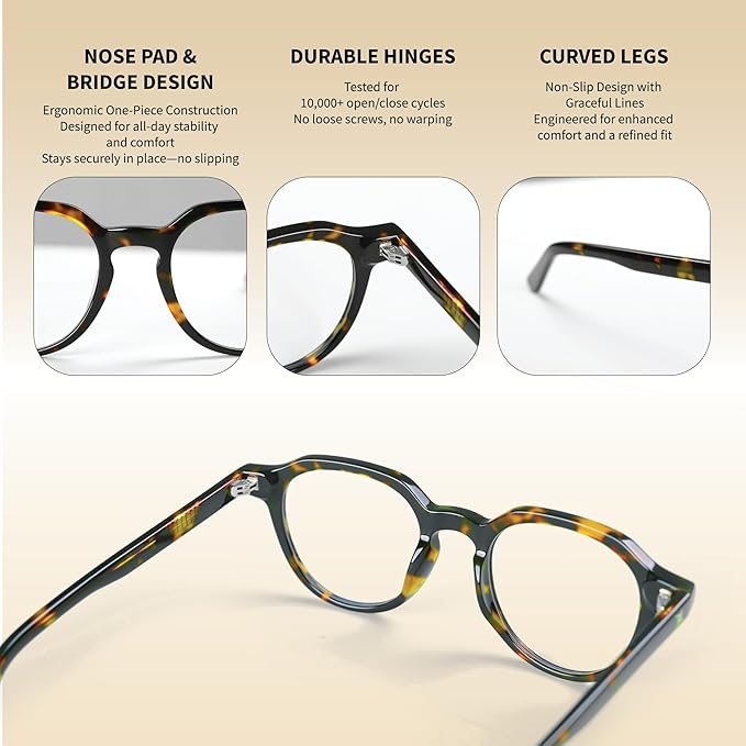 Xenvue Blue Light Blocking Glasses for Men – Premium + Stylish Computer and Screen Eyewear, Reduce Eye Strain