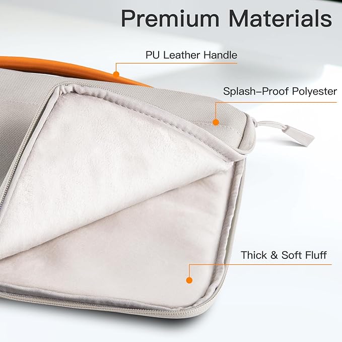 JETech Laptop Sleeve for MacBook Neo (A18 Pro), 14-Inch MacBook Pro (M1-M5, 2020-2026), Waterproof Bag Case with Portable Handle and Pocket, Compatible with 14 Inch Notebook (Starlight)