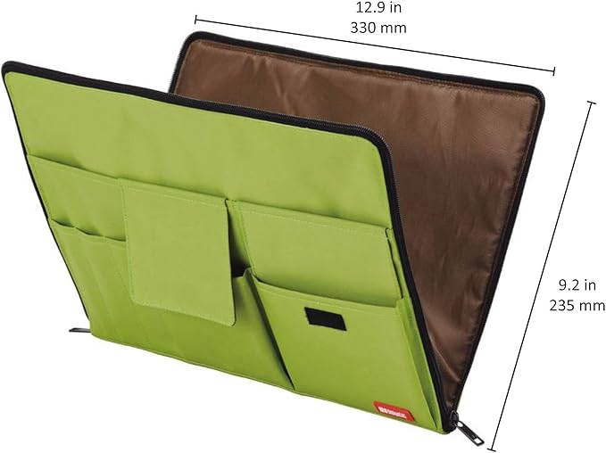 LIHIT LAB Laptop Sleeve with Storage Pockets (Bag-in-Bag), 10 x 13.8 Inches, Brown (A7554-9)