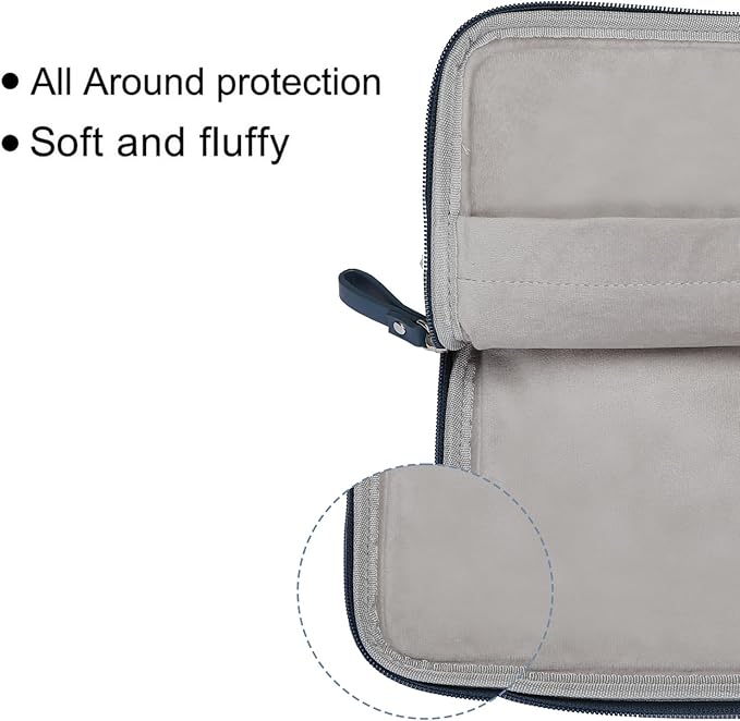 MOSISO Laptop Sleeve Bag 13 inch Compatible with MacBook Air 13.6 inch 2025-2022 M4 M3 M2/Air 13 inch 2022-2018 M1/Pro 13 2025-2016 M2 M1, PU Leather Padded Bag Waterproof Case, Peacock Blue