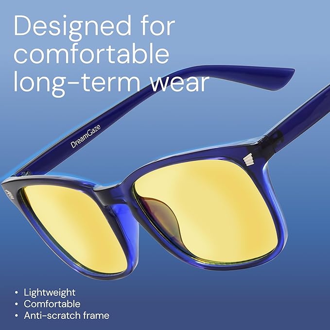 livho Gaming Blue Light Blocking Glasses for Better Sleep, Premium Night Driving, Computer Blockers for Man & Woman