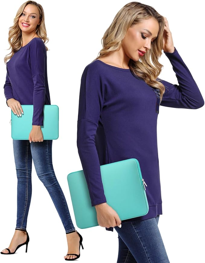 CCPK 11.6 inch Laptop Case Compatible with 12 inch MacBook Air 11 inch ASUS Vivobook Go Lenovo 100e Gen 4 Acer Gateway Chromebook 311 Computer Accessories Bag Sleeve Cover Carrying Case 11 inch, Mint