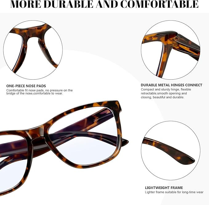 Retro Blue Light Blocking Glasses for Women Men Classic Style Computer TV Eyeglasses Anti Eyestrain
