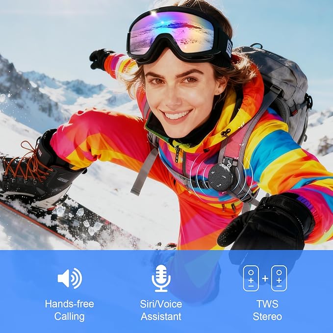 【2026 Upgraded】SUPERONE 4-in-1 Wearable Bluetooth Speaker【Hang Clip, Wrist Watch, Hang Hook & MagSafe Stand】Hi-Fi Sound TWS Portable Wireless Mini Speaker, IPX7 Waterproof for Work, Running & Outdoors