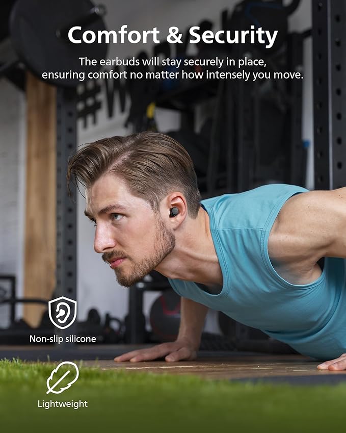Philips TAT1219 True Wireless Bluetooth Earbuds - 18 Hours Play Time, Dynamic Bass, Clear Calls, IPX4 Water Resistant, Black