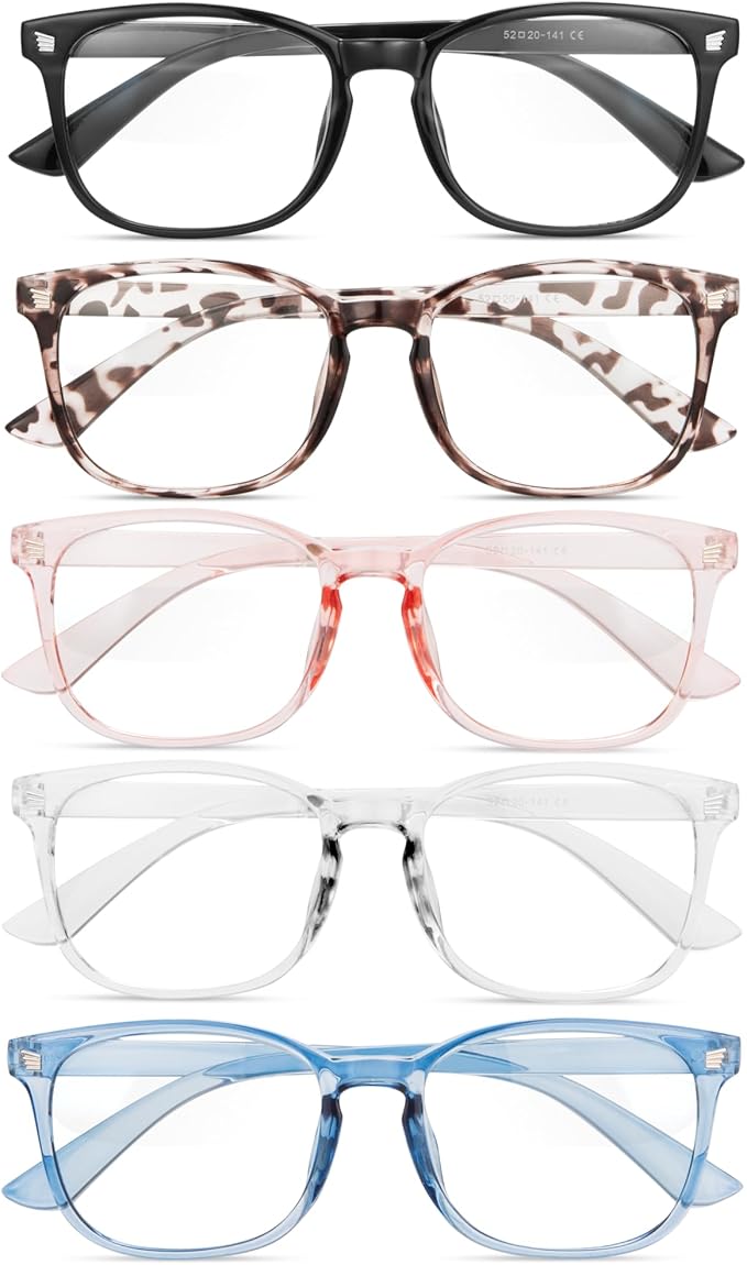 Gaoye Eyewear Frames for Men - Blue Light Blocking Square Glasses, Anti UV Ray Computer Gaming, Blue Blockers for Women