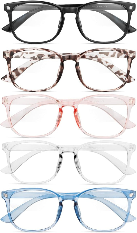 Gaoye Eyewear Frames for Men - Blue Light Blocking Square Glasses, Anti UV Ray Computer Gaming, Blue Blockers for Women