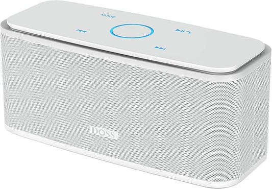 DOSS SoundBox Touch Wireless Bluetooth Speaker-12W HD Sound with Rich Bass, IPX5 Waterproof, 20H Playtime, Handsfree, for Gatherings, Home, Office, Outdoor, Travel-Upgraded