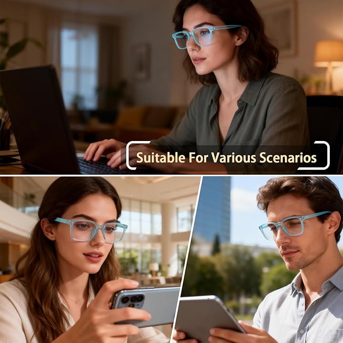 BIRDDIE Blue Light Blocking Glasses for Women & Men, UV400 Anti-Glare Computer Glasses for Gaming,Reading & Eye Strain Relief