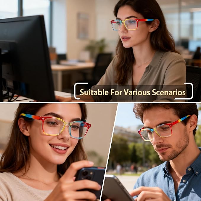 BIRDDIE Blue Light Blocking Glasses for Women & Men, UV400 Anti-Glare Computer Glasses for Gaming,Reading & Eye Strain Relief