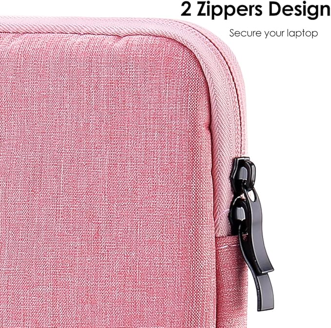 ProElife 13-Inch Laptop Sleeve Case for 2026-2022 MacBook Air 13.6 inch M5 M4 M3 M2 & MacBook Neo 13'' A18 Pro, Pro 13'' M2 Chip Accessory Water-Resistant Bag Traveling Carry Cover Case (Pink)