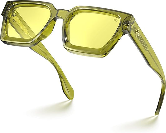 VISOONE Gamer Glasses Professional Blue Light Filter with Anti-Fatigue and Anti-Glare for Men and Women RIVER
