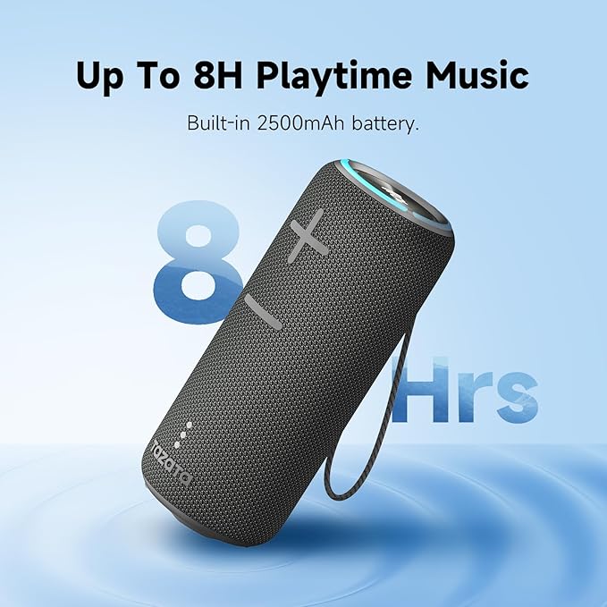 30W Loud Outdoor Portable Bluetooth Speaker, IPX7 Waterproof - Dustproof Wireless Speaker with Mega Bass, 8 - Hour Playtime, TWS Pairing, for Home, Party, Outdoors, Travel