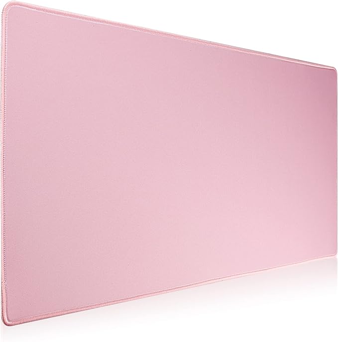 Large Gaming Mouse Pad with Stitched Edges,[27.5x11.8In] Extended Mouse Pad with Non-Slip Natural Rubber Base for Gamer/Desktop/Office/Home (70x30 Pinkus)