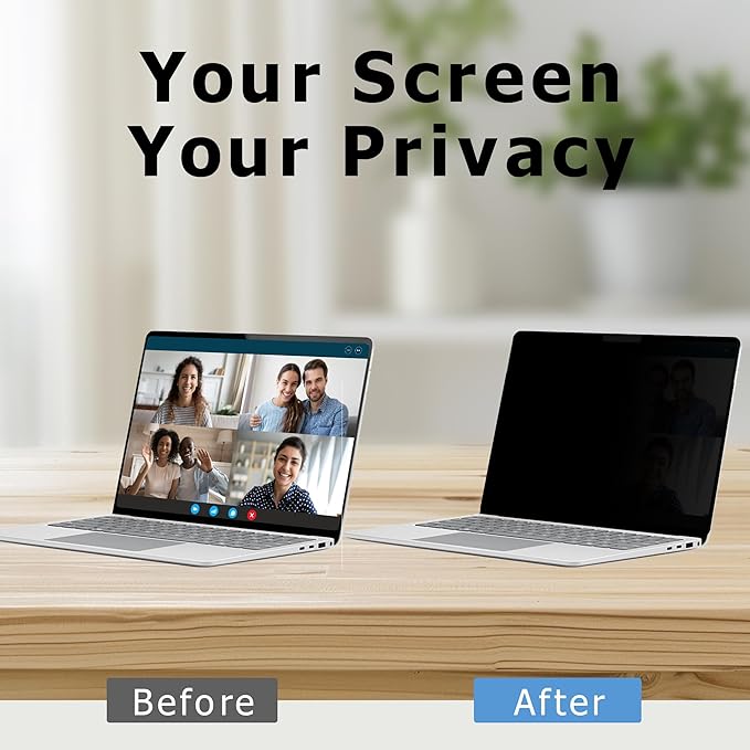 Adeway Privacy Screen Protector for Surface Laptop 6/5/4/3/2/1 13.5 Inch, Magnetic Nano, Anti-Spy, Removable, Blue Light & UV Blocking, Anti-Glare