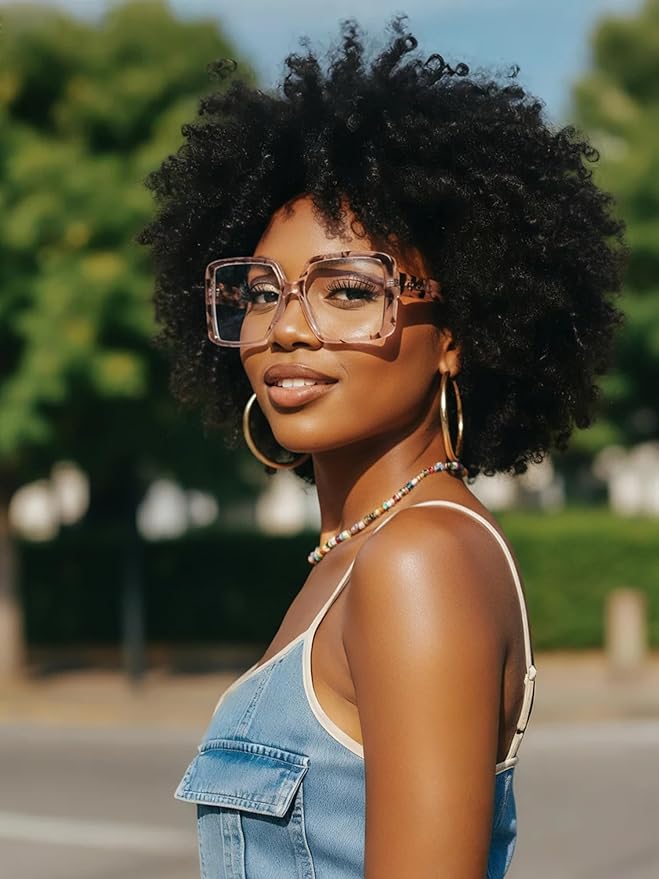 VISOONE Oversized TR90 Blue Light Blocking Glasses Fashion Accessories Non Prescription for Women Harvard