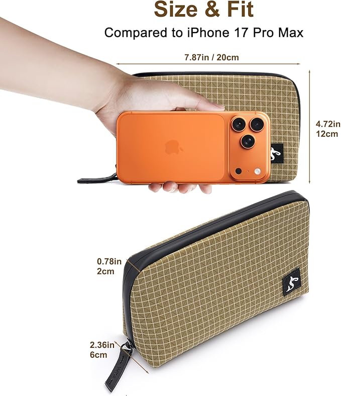 SIMTOP Cord Organizer Travel Small Tech Bag Pouch Case for Cords, Charger, Hard Drive, Power Bank ?€? Water-Resistant Electronics Organizer, Small Portable Gadget Case for Travel