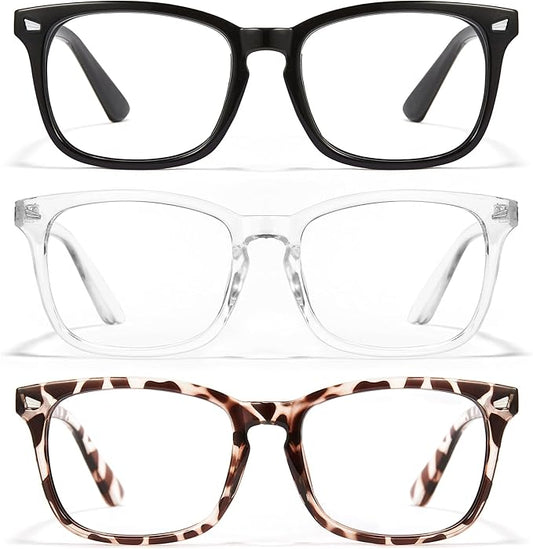 Cyxus Blue Light Glasses Men Women Reduce Eye Strain UV Blocking for Office Work Computer Screen 8082